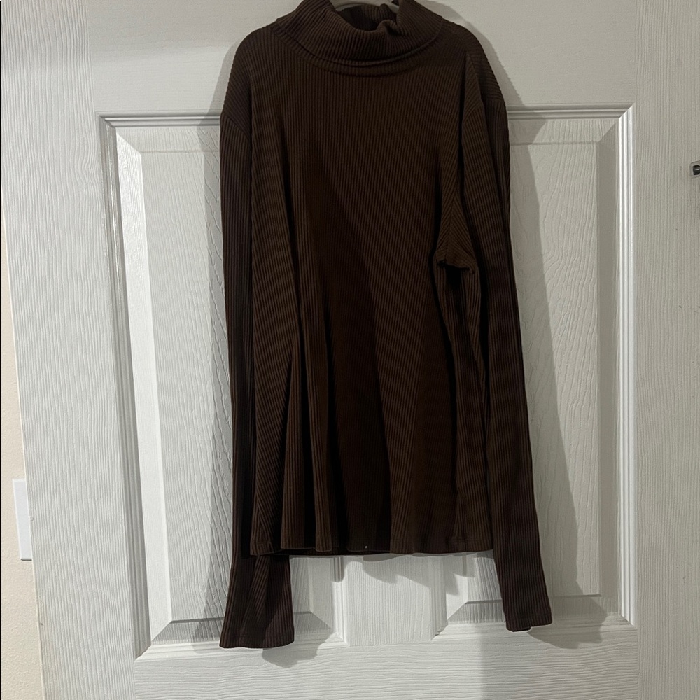 Old Navy Chocolate Ribbed Turtleneck